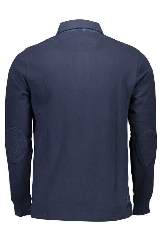 U.S. POLO ASSN. Elegant Long-Sleeved Polo with Elbow Patches