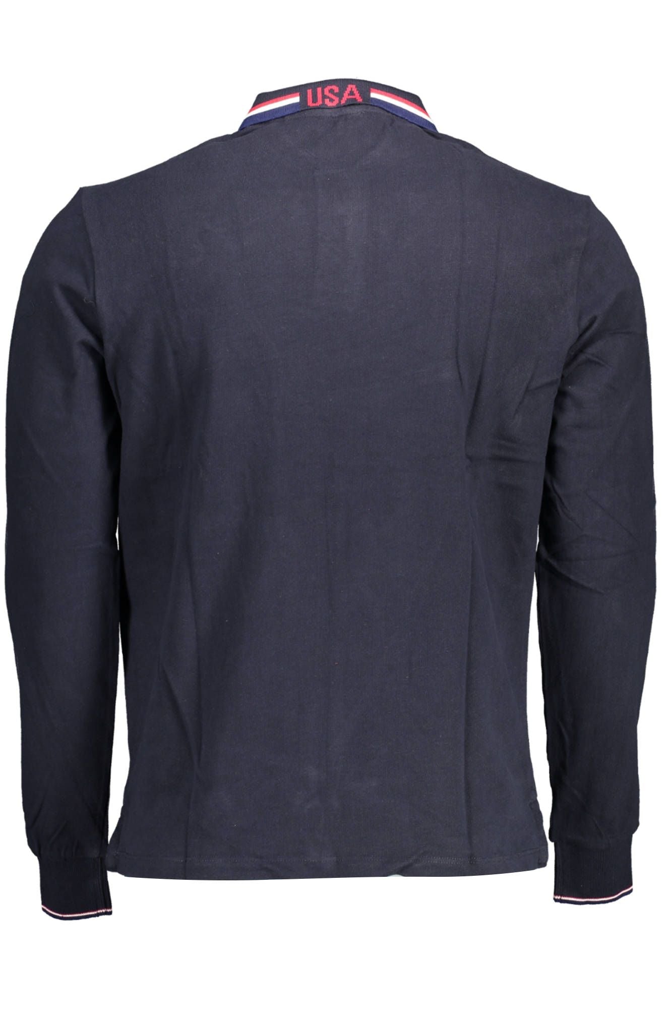 U.S. POLO ASSN. Chic Embroidered Long Sleeve Blue Polo