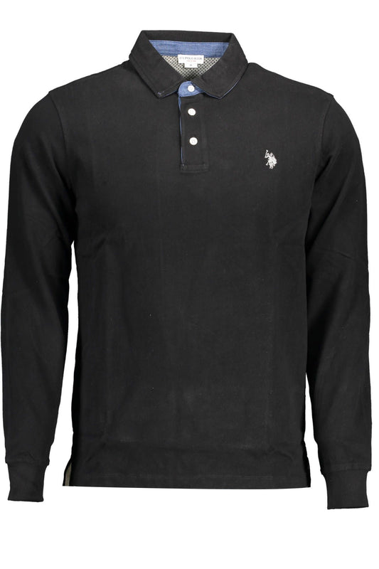 U.S. POLO ASSN. Elegant Long-Sleeve Polo with Elbow Patches