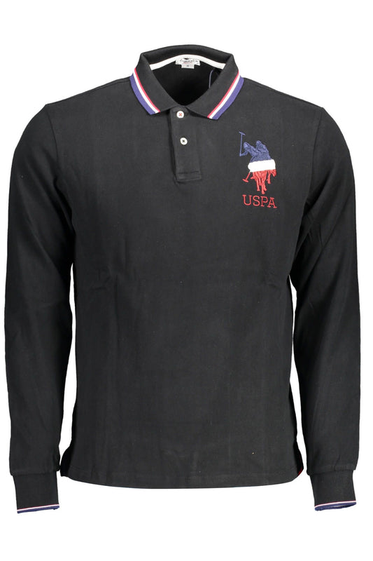 U.S. POLO ASSN. Elegant Long-Sleeved Polo with Contrast Details