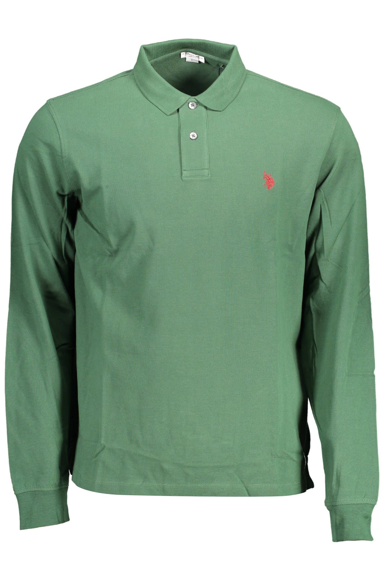 U.S. POLO ASSN. Elegant Long-Sleeve Green Polo Shirt