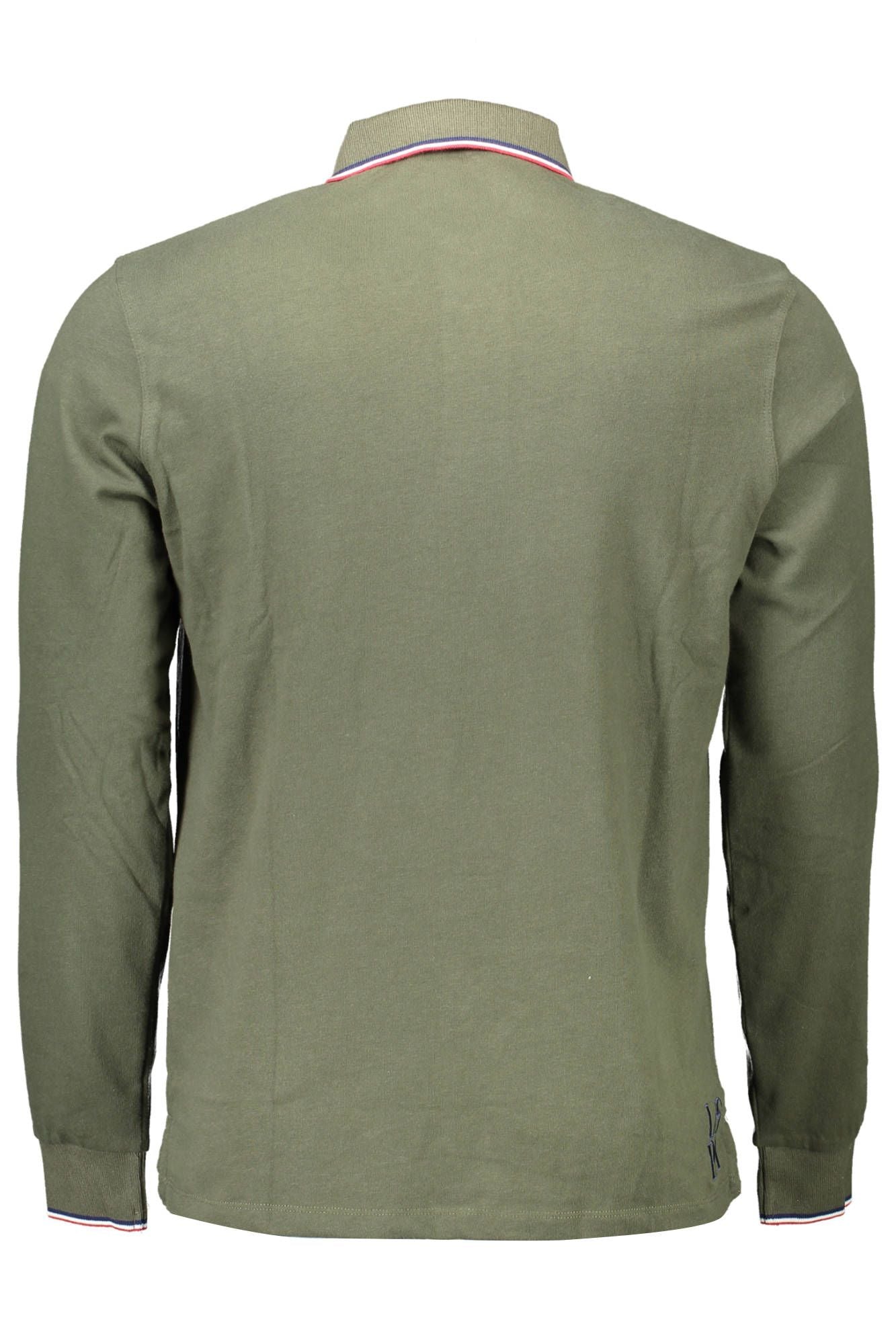 U.S. POLO ASSN. Elegant Long-Sleeved Green Polo Shirt