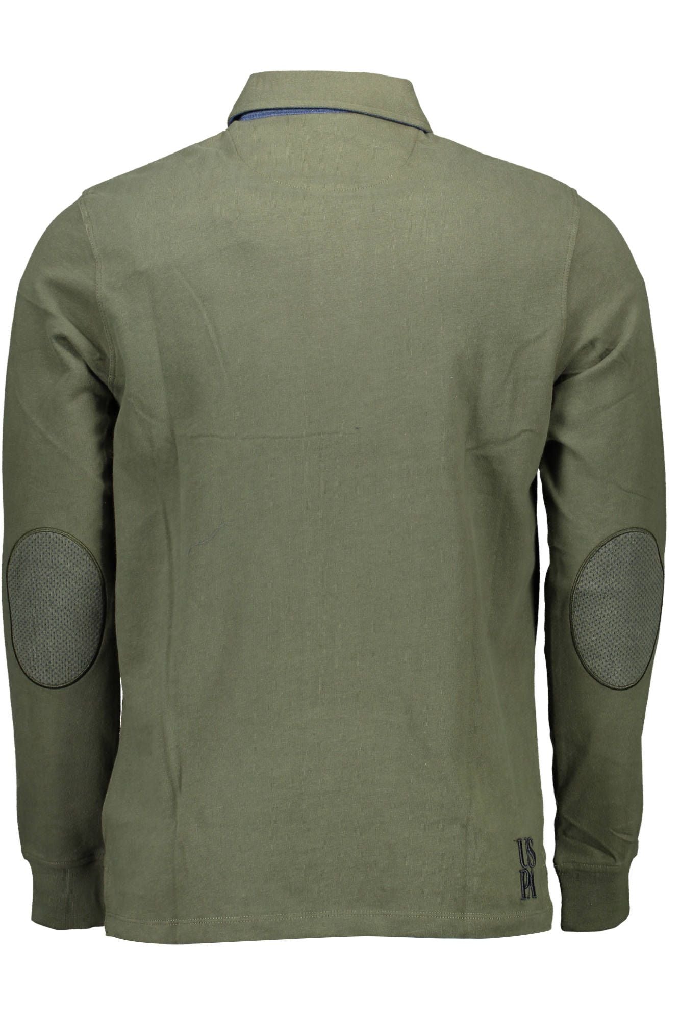 U.S. POLO ASSN. Classic Elbow Patch Polo Shirt in Green