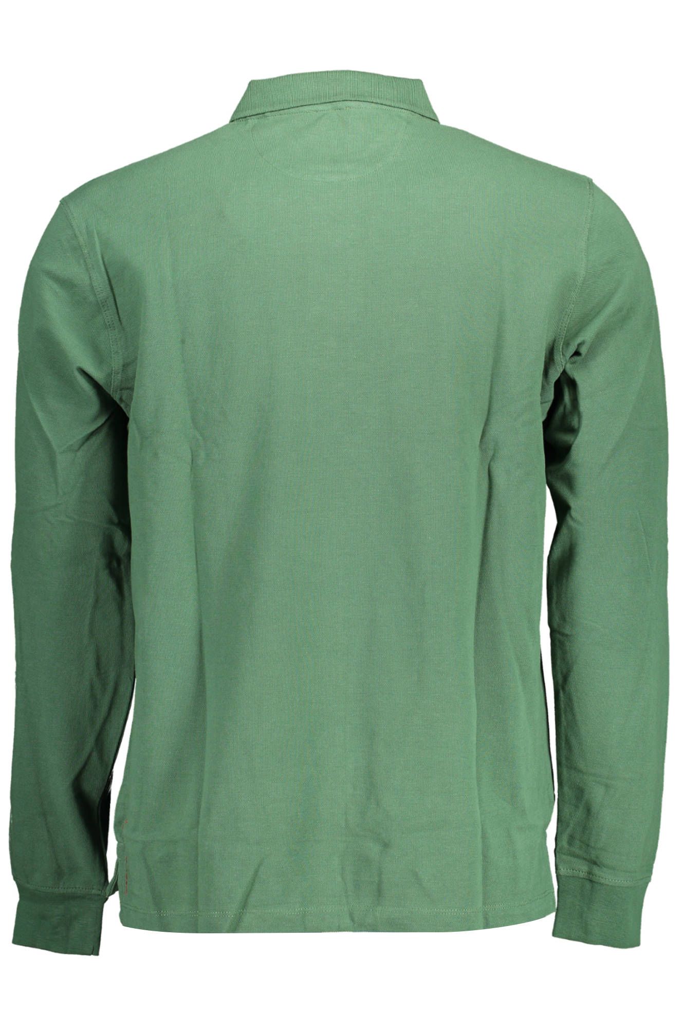 U.S. POLO ASSN. Elegant Long-Sleeve Green Polo Shirt