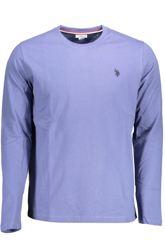 U.S. POLO ASSN. Chic Blue Embroidered Logo Tee For Men