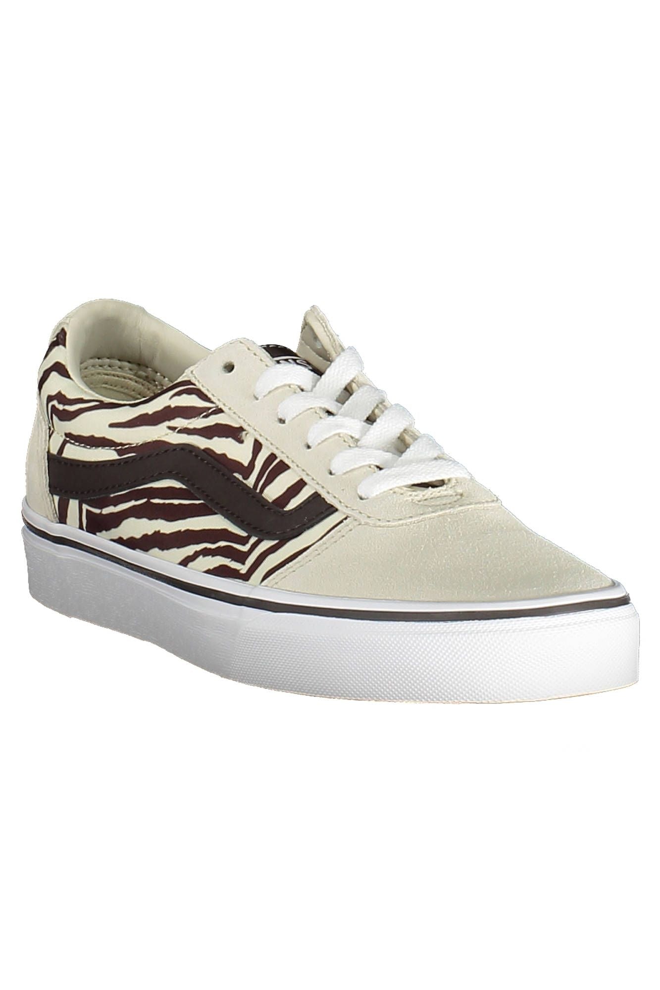 Vans Beige Polyester Sneakers with Contrast Detail