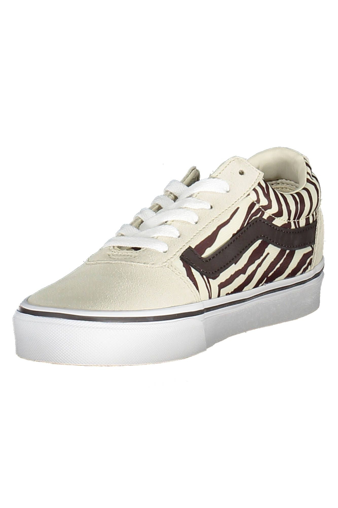 Vans Beige Polyester Sneakers with Contrast Detail