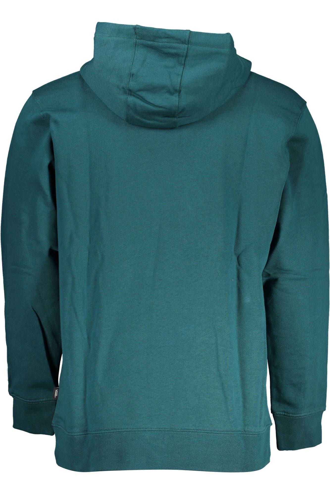 Vans Green Cotton Hooded Sweatshirt with Logo Print