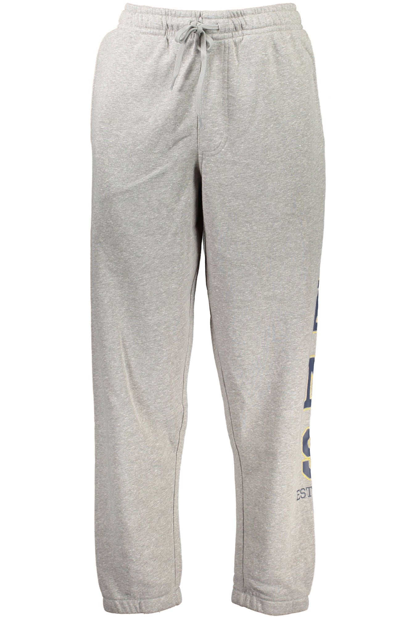 Vans Sleek Gray Fleece Sports Trousers with Print