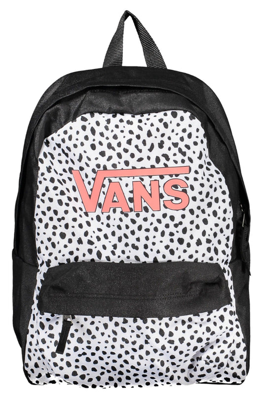 Vans Chic Black Logo Backpack with Contrasting Details