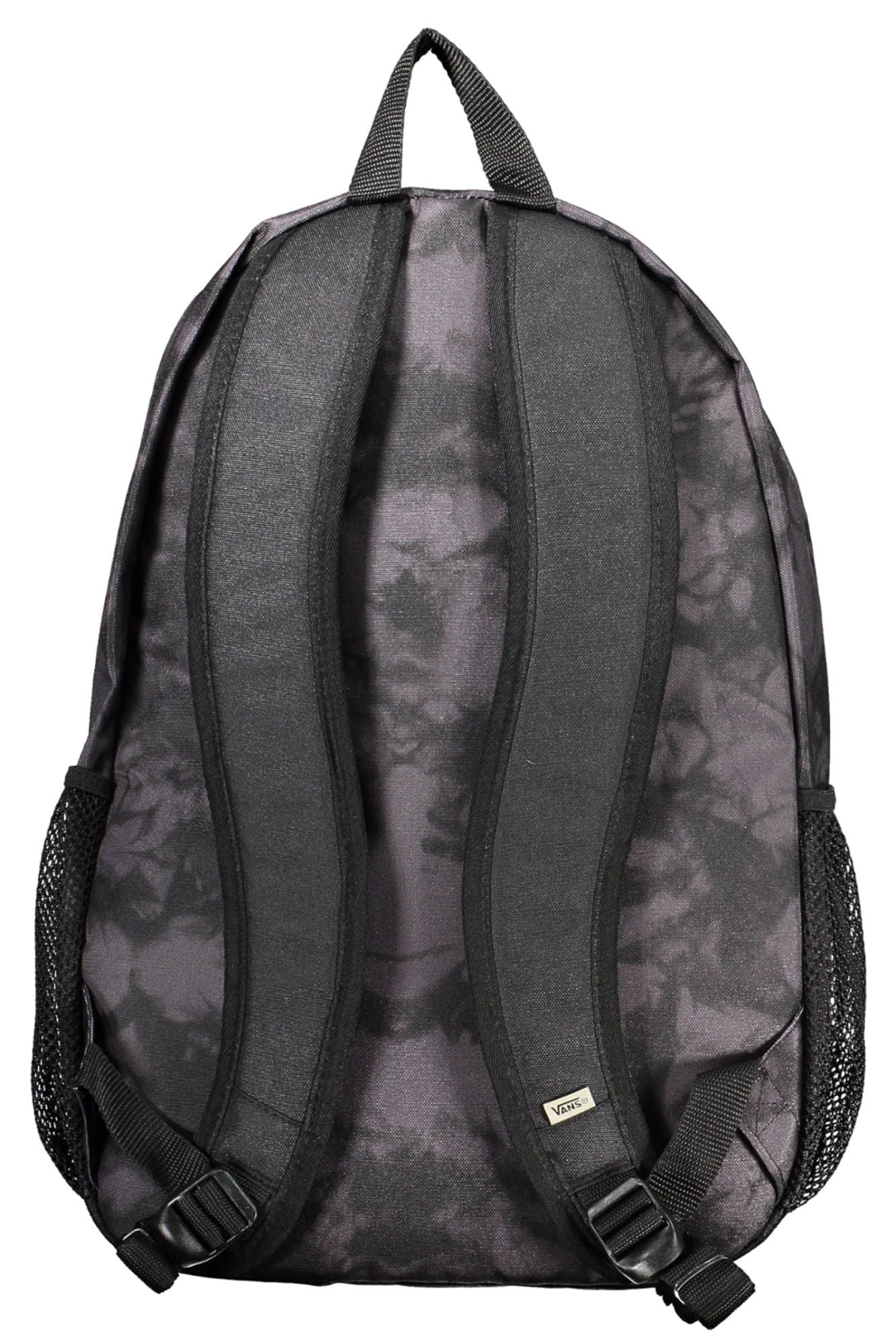 Vans Sleek Black Polyester Backpack with Contrasting Details