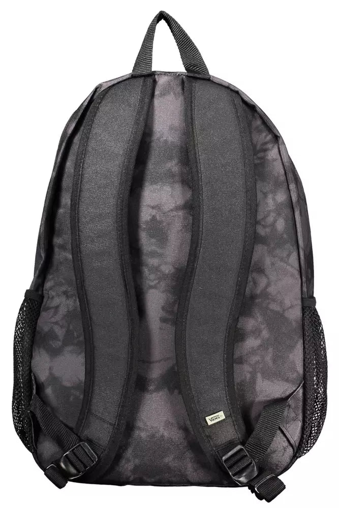 Vans Sleek Black Polyester Backpack with Logo Detail