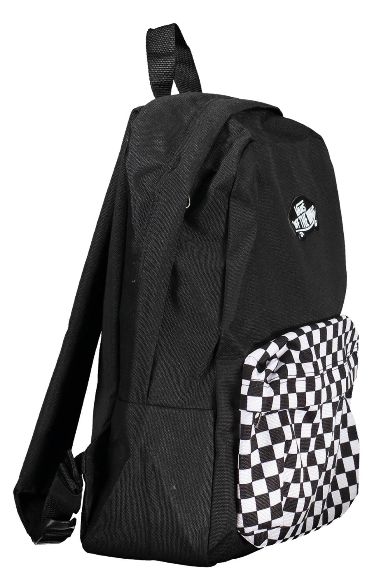 Vans Sleek Black Backpack with Contrasting Details